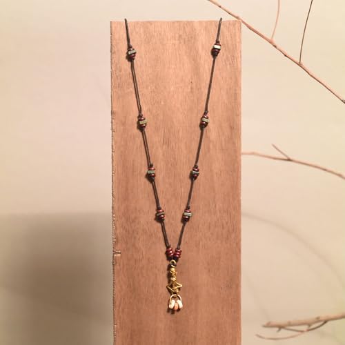 Image of AAKRITI ART CREATIONS Handcrafted Tribal & Ethnic Necklace Collection | Royal, Empress & Nomadic-Inspired Artisan Jewelry | Moonstone, Henna, Floral & Carnival Designs for Women