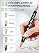 24 Colors Double-Ended Nail Art Marker Pens Set, EBANKU Nail Polish Pen for Nail Art, Fine Tip Nail Pen for Painting Nail, Nail Point Dotting Liner Drawing Pen for DIY Salon Home Beauty Adorn Manicure