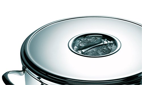 Foto von Schulte-Ufer Romana i Suppentopf mit Griffen und Deckel aus Edelstahl in der Farbe Silber 9L, Durchmesser: 24cm, 6361-24 i