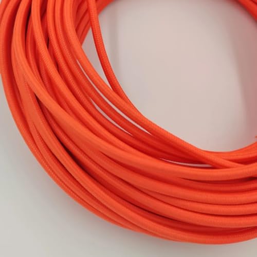 Cable textil de cobre de 50m con diseño Heart A para lámparas de época 7