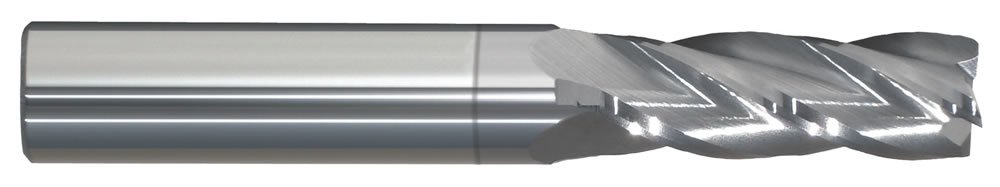 End Mill, 1/4 in.4 Flutes, TiCN