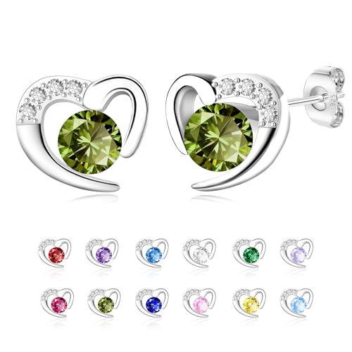August Women S925 Silver Earrings For Women Gift August Birthstone Earrings for Her Girls Ladies Birthday Gift (8)
