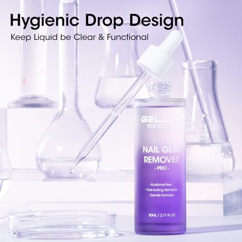 Image of Gellen Nail Glue Remover, Non Acetone Gentle Gel Glue Off, 2.71 Fl.Oz