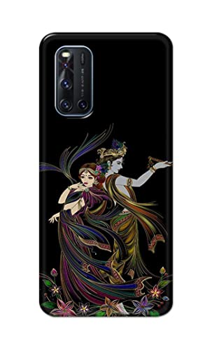 Image of Lord Radha and Krishna Hard Back Case Cover for Vivo V19 Back Cover -(J5) VNS2223