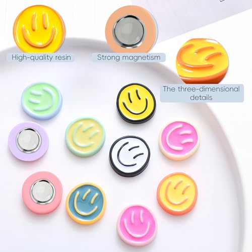 Imanes decorativos de resina DIFIT sonrisa 12 piezas miniatura 6