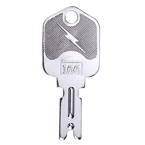 Ztuoauma 6X Ignition Keys #166 With Key Chain For Clark Yale Hyster Komatsu Gradall Gehl Crown 186304 51335040 A214062 1430 Hyster Forklift And More(Pack Of 6) #TOP2