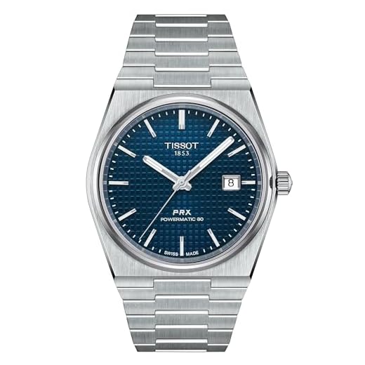 Tissot Reloj PRX Powermatic 80 de Hombre, automático y Esfera Azul, T1374071104100.