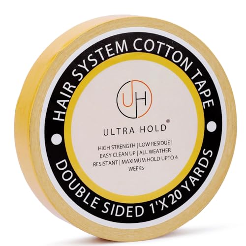 Image of Waterproof Cotton Hair Patch Roll (1 inchx20 Yards /18 Meters)| Double-Sided Wig Tape for Hair Patch & Wig | Extra strong hold hair patch tape for Men & Women | Easy Use & Clean Adhesive Strip