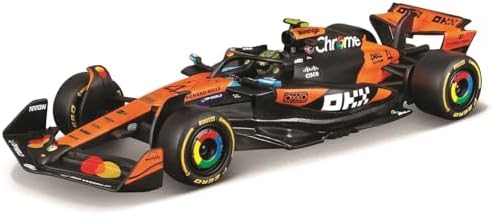 Bburago 1:43 Race Formula McLaren MCL39 w/Helmet (2025) Norris #4 - 1