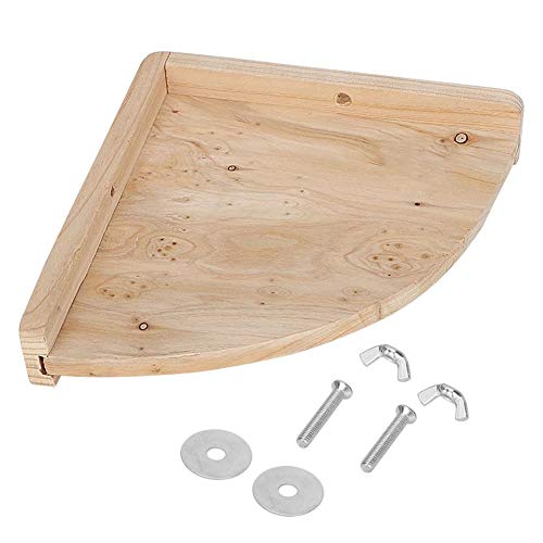 Pet Cage Platform, Eecoo Wooden Corner Platform Shelf Rest Frame Bird Cage Wooden Corner Parrot Hamster My Neighbor Totoro Small Pet Cage Accessories for Parrot Hamster