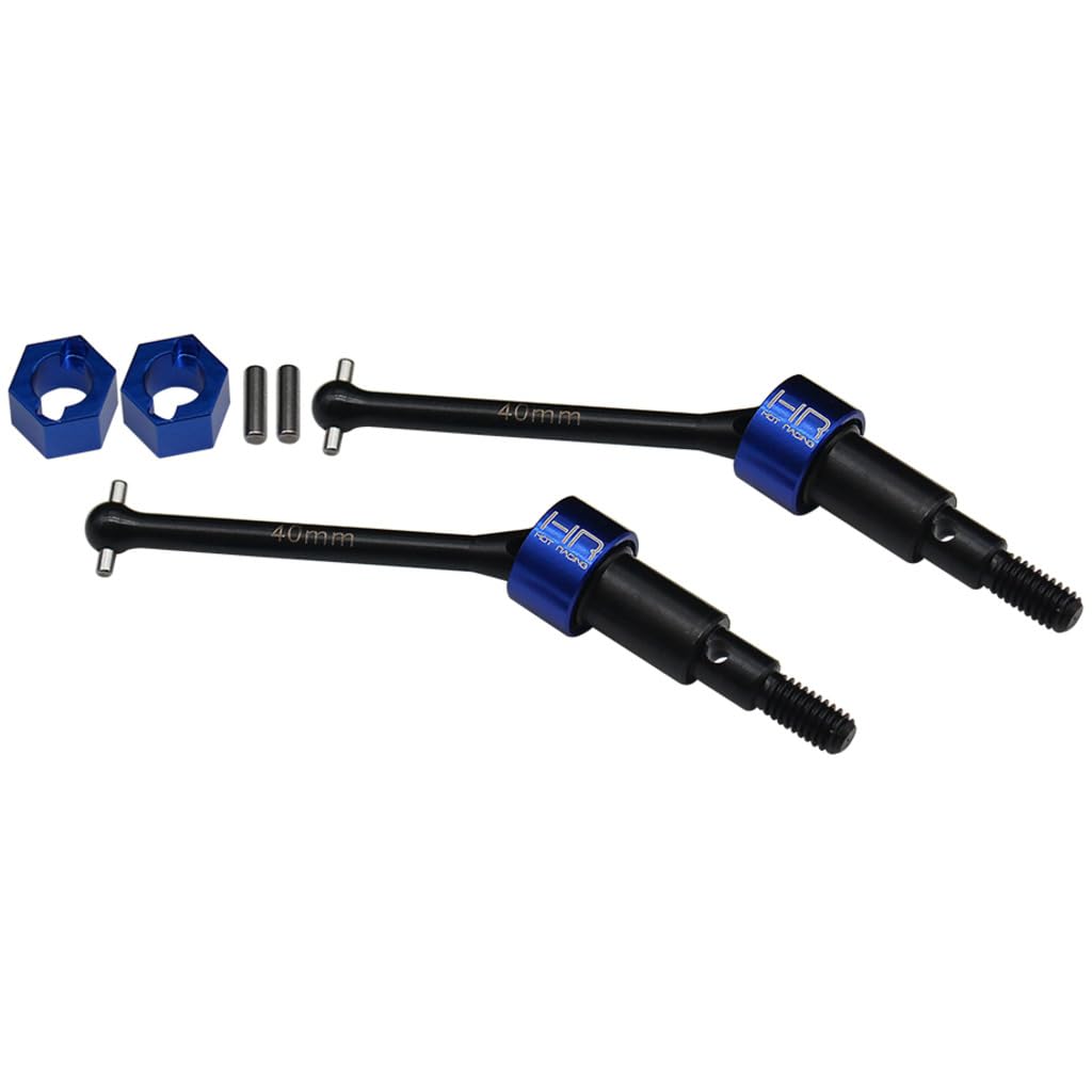 Amazon.com: Hot Racing GRM288NCR Steel Rear CVD Axles Drive Shafts