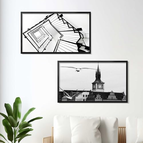 Image of LaVie Home 18x32 Picture Frame for Wall Display, 18x32 Black Picture Frame with HD Plexiglas, 18 x 32 Poster Frame 1 Pack, Display Frame for Vertical or Horizontal, Classic Collection