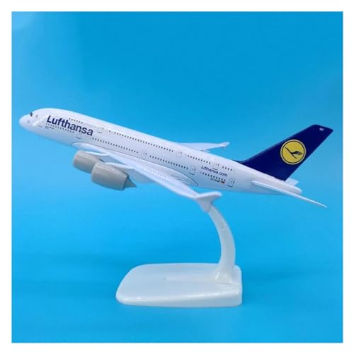 Avión de pasajeros Lufthansa A380 miniatura de aleación de 20 cm para colecciones
