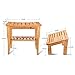 ToiletTree Products Bamboo Bench with Foot Stool - Shower Stool and Foot Stool for The Bathroom or Spa - Stylish Shower Chair for Bathroom Accessories