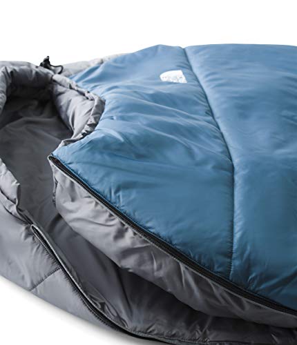 The North Face Wasatch 20F / -7C Backpacking Sleeping Bag, Aegean Blue/Zinc Grey, Regular-Right Hand #TOP1