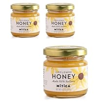 Sunflower Honey, Mitica, 4.2 oz. 3-pack
