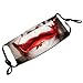 Scary Halloween Face Mask with Filter Pocket Reusable Adjustable Breathable Fashion Balaclava for Adult Women Men