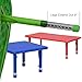 Flash Furniture 24''W x 48''L Rectangular Green Plastic Height Adjustable Activity Table