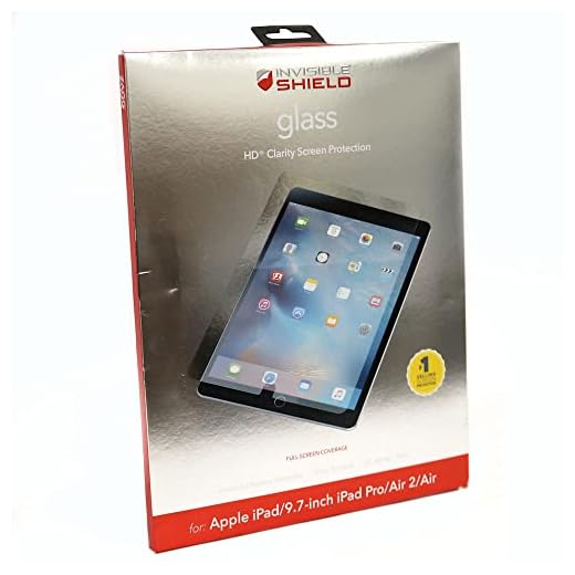 ZAGG ID5GLS-F00 InvisibleShield Glass Screen Protector for Apple iPad Pro 9.7 / iPad Air 2/ iPad Air