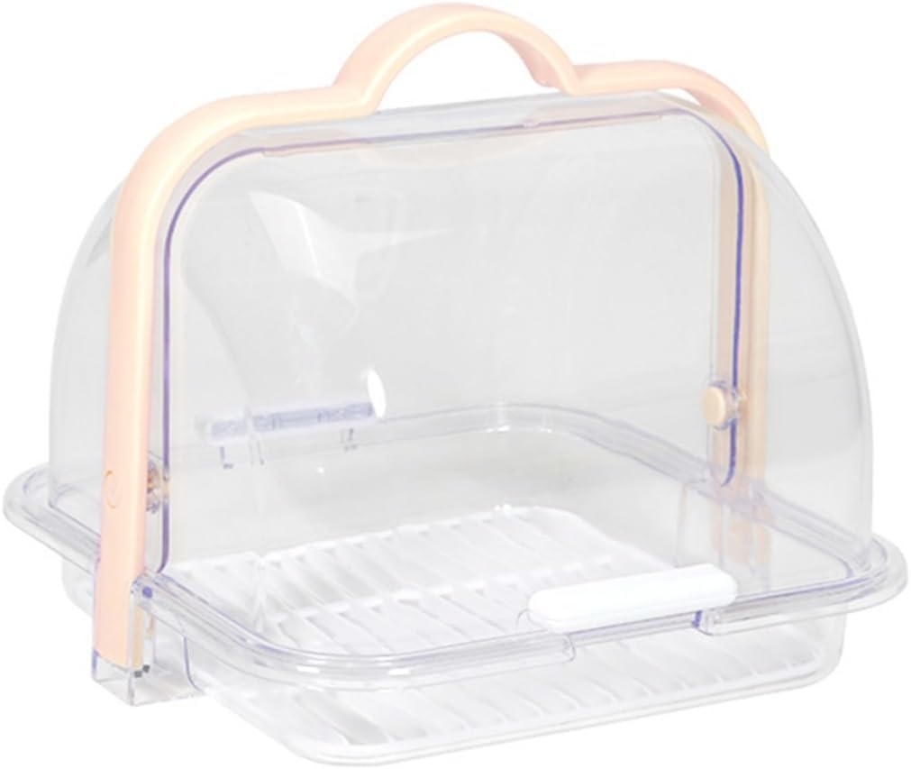 Multi-Purpose Storage Box, Bread Storage Box, Dust-Proof And Fresh-Keeping, Portable Handle, Can Store Feeding Bottle, Tableware, Fruit, Spoon, Etc., Transparent And Visible(2L)