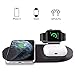 Produktbild Wonsidary Fast Wireless Charger, 3 in 1 Kabelloses Ladestation für Apple Watch, Airpods Pro, Airpods mit Kabelloses Ladecase, iPhone 11/11 Pro/11 Pro Max/XR/XS/Xs Max/X/8 Plus/8, Tragbar (Schwarz)