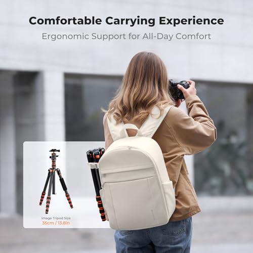 Image of K&F CONCEPT Camera Bag Backpack, Professional DSLR /SLR /Mirrorless Camera Backpack, Photography Camera Case with Tripod Holder & Rain Cover Compatible with Canon /Sony /Nikon /FUJIFILM