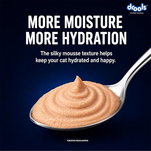 Image of Drools Adult Cat Wet Mousse 80g | Chicken | High Protein | Supports Hydration & Easy Digestion | Grain Free | No Artificial Additives | Enriched with Vitamins & Antioxidants