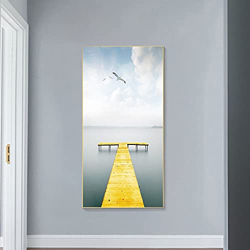 Peinture diamant 5D vue sur la mer grand format 70x140 cm kit complet broderie strass