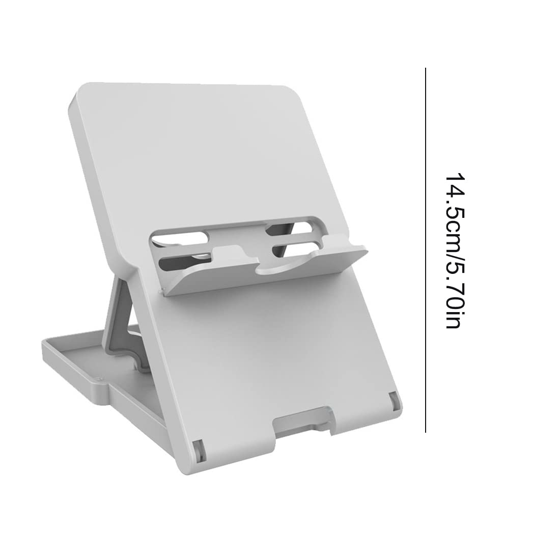DNMH supporto regolabile,Supporto regolabile compatibile con Nintendo Switch,pieghevole compatto,supporto Con 15 metodi di regolazione,per console Switch(Bianco)