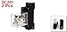 uxcell Coil Power Relay DPDT DIN Rail Mounted JQX-13F with Socket, 2 Piece, DC 24V, 8 Pin, 35 mm