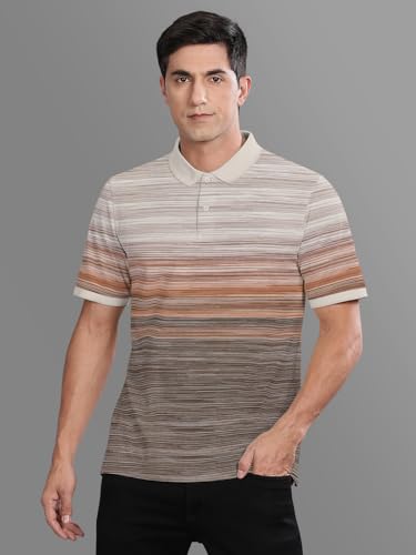 Image of BULLMER Trendy Colour-Block /Graphic Printed Collar /Polo Neck Tshirt for Men