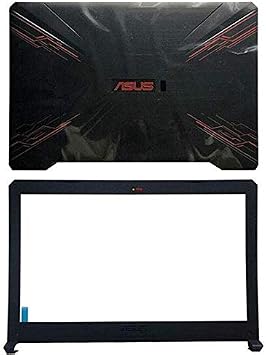 Compatible for ASUS TUF FX504 FX504G FX504GD FX504GM FX504GE Gaming Shell LCD Back Cover Top Case Rear Lid 47BKLLCJN80 Pack of Front Bezel
