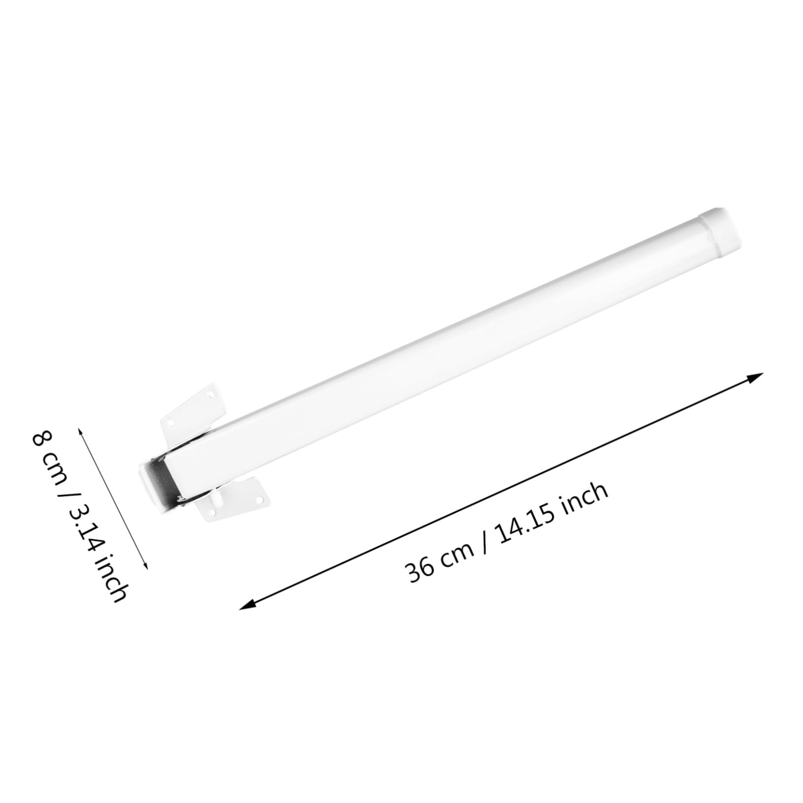Klappbares Möbelbein aus Eisen, 4 Stück, 28cm, Weiß, für Tisch