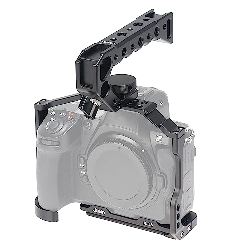Image of Z8 Cage Support, Hersmay Video Stabilizer Camera Cage with Top Handle for Nikon Z8 Camera Cage Accessories DSLR Rig with Cold Shoe,Handle Locating Holes,Multiple 1 /4 inch 3 /8 inch Screw Holes