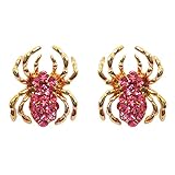 navachi 18 K chapado en oro rosa cristal araña az2604s Stud Pendientes