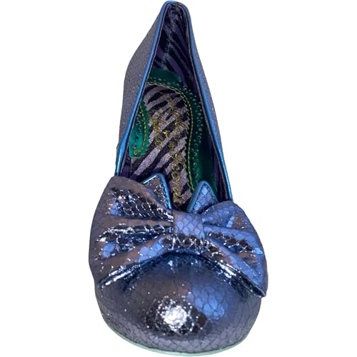 Irregular Choice Just in Time Green Sequin Court Shoes4