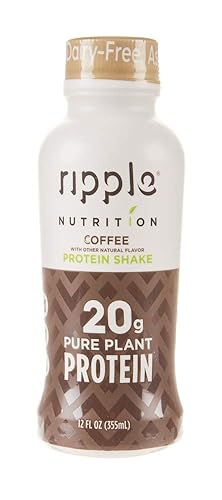 Ripple Batido de proteínas, café, 12 oz