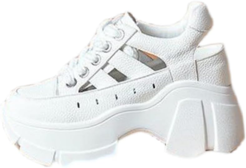 Fashionable platform women's sandals. Hollow design. Breathable and comfortable. Anti-slip and durable. Suitable for outdoor activities and daily use.