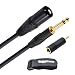 Produktbild MutecPower 3m XLR-Stecker auf TRS 6,35 mm Stereo Mono Stecker (1/4 Zoll) Symmetrisches klinke mikrofon Kabel - 3 Meter - einschließlich 6,35 mm Stereo-Buchse 3,5 mm Klinkenstecker-Adapter und Kabelbinder