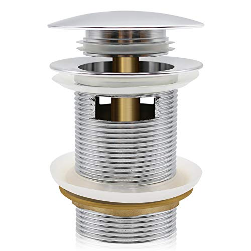 Ferdy Pop-Up Drain For Freestanding Bathtub, Polished Chrome Finish, Cupc Certification, Freestanding Bathtub Drain Stopper #TOP1