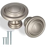 Hyneesun (2 Pack Bifold-Door knob 1-3/4' (44mm) Diameter Large Closet-Door knobs/Bifold-Door knobs (matt Nickel)
