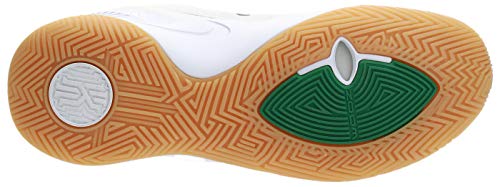 Tênis de basquete masculino Nike, Branco/Preto/Verde, 8.5