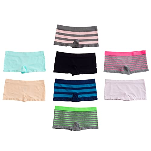 Alyce Intimates Seamless Girls Boyshort, Pack Of 8 #TOP4