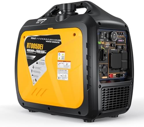 5000 Watts Portable Dual Fuel Inverter Generator– Small Gasoline ...