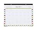 Blue Sky 2017-2018 Academic Year Monthly Desk Pad Calendar, 17" x 13", Chevron