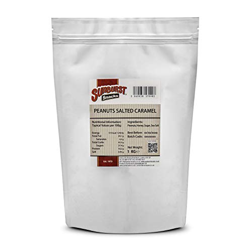 Sunburst Snacks Salados caramelo cacahuetes, 1 Kg