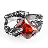 WOZUIMEI Stainless Steel Punk Rings for Men Stainless Steel Ring Men's Ring Domineering Titanium...