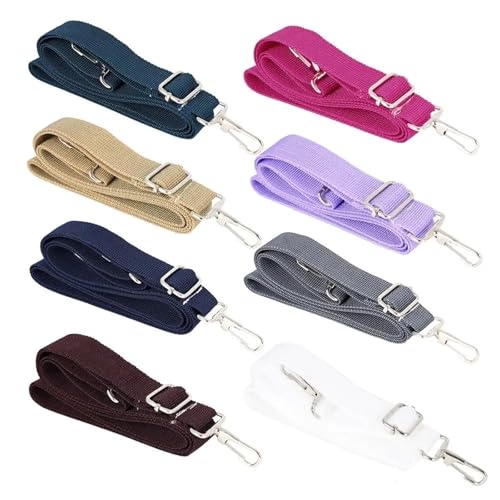 Bretelle pour sac cassée sangle nylon large blanche de rechange ajustable