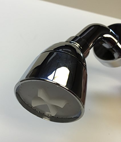 Bundle - 2 Items: Stonecrest Dual Control 4" Non-Metallic Shower Faucet Valve And Non-Metallic Shower Head Kit. Chrome Finish #TOP7