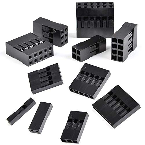 YIXISI 620 PCS 2.54mm 1/2/3/4/5/6-Pin Dupon Connector Kit, Connector Male and Female Crimp Pins Kit for Replacing or Repairing Broken Wire to Board Connectors